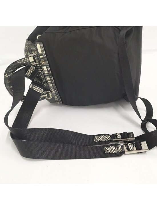 Prada Tessuto Backpack Check Nylon Black main image 6
